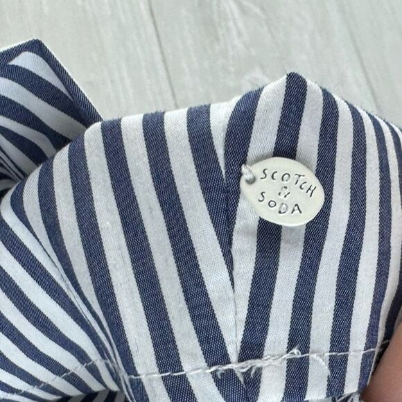Scotch & Soda Maison Scotch Striped Lace Relaxed Top - Picture 6 of 9